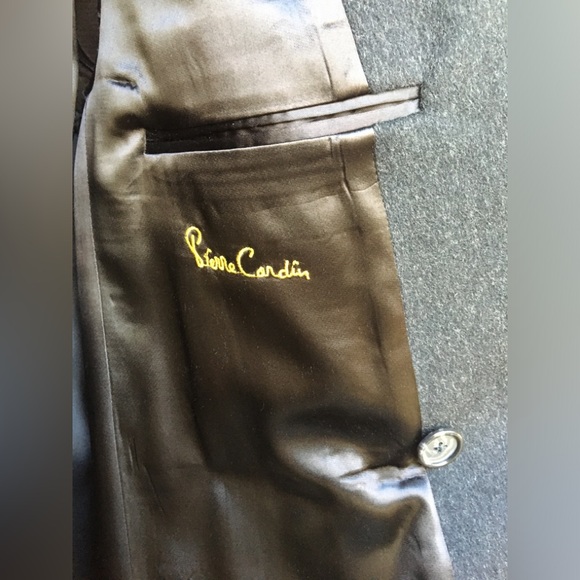 PIERRE CARDIN 100% Wool Double-Breasted Long Winter Mens Coat - Picture 7 of 16